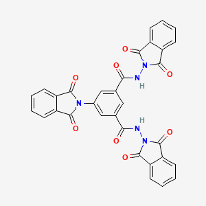 molecular formula C32H17N5O8 B5104280 N,N',5-tris(1,3-dioxo-1,3-dihydro-2H-isoindol-2-yl)isophthalamide 