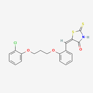 5-{2-[3-(2-chlorophenoxy)propoxy]benzylidene}-2-thioxo-1,3-thiazolidin-4-one