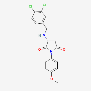 3-[(3,4-dichlorobenzyl)amino]-1-(4-methoxyphenyl)-2,5-pyrrolidinedione