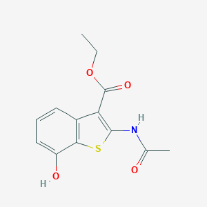 B510432 Ethyl 2-(acetylamino)-7-hydroxy-1-benzothiophene-3-carboxylate CAS No. 313976-24-8
