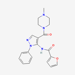 N-{4-[(4-methyl-1-piperazinyl)carbonyl]-1-phenyl-1H-pyrazol-5-yl}-2-furamide