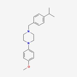 molecular formula C21H28N2O B5104362 1-(4-isopropylbenzyl)-4-(4-methoxyphenyl)piperazine 