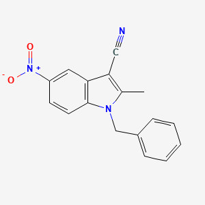 1-benzyl-2-methyl-5-nitro-1H-indole-3-carbonitrile