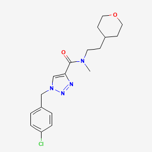 1-(4-chlorobenzyl)-N-methyl-N-[2-(tetrahydro-2H-pyran-4-yl)ethyl]-1H-1,2,3-triazole-4-carboxamide