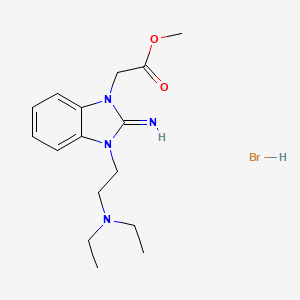 methyl {3-[2-(diethylamino)ethyl]-2-imino-2,3-dihydro-1H-benzimidazol-1-yl}acetate hydrobromide