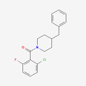 4-benzyl-1-(2-chloro-6-fluorobenzoyl)piperidine