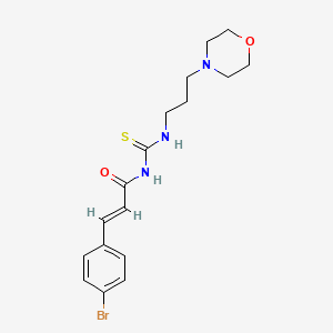 molecular formula C17H22BrN3O2S B5104485 (E)-3-(4-bromophenyl)-N-(3-morpholin-4-ylpropylcarbamothioyl)prop-2-enamide 