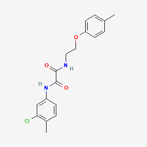 molecular formula C18H19ClN2O3 B5104505 N-(3-chloro-4-methylphenyl)-N'-[2-(4-methylphenoxy)ethyl]ethanediamide 
