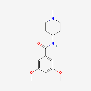 3,5-dimethoxy-N-(1-methyl-4-piperidinyl)benzamide