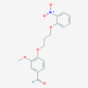 3-methoxy-4-[3-(2-nitrophenoxy)propoxy]benzaldehyde