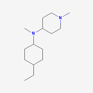molecular formula C15H30N2 B5104541 N-(4-ethylcyclohexyl)-N,1-dimethyl-4-piperidinamine 