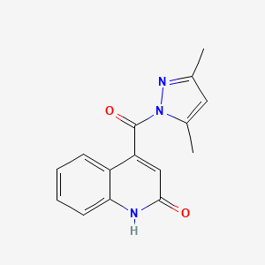 4-[(3,5-dimethyl-1H-pyrazol-1-yl)carbonyl]-2-quinolinol