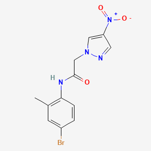 molecular formula C12H11BrN4O3 B5104553 N-(4-bromo-2-methylphenyl)-2-(4-nitro-1H-pyrazol-1-yl)acetamide 