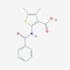 molecular formula C14H13NO3S B510456 2-Benzamido-4,5-dimethylthiophene-3-carboxylic acid CAS No. 52535-72-5