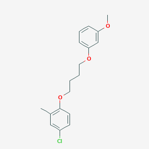molecular formula C18H21ClO3 B5104563 4-chloro-1-[4-(3-methoxyphenoxy)butoxy]-2-methylbenzene 