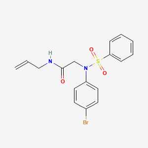 N~1~-allyl-N~2~-(4-bromophenyl)-N~2~-(phenylsulfonyl)glycinamide