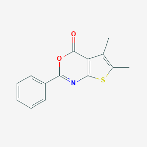 B510459 5,6-Dimethyl-2-phenyl-4H-thieno[2,3-d][1,3]oxazin-4-one CAS No. 63274-60-2