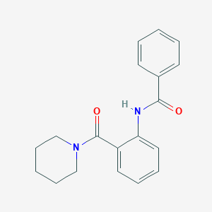 molecular formula C19H20N2O2 B510461 N-[2-(1-Piperidinylcarbonyl)phenyl]benzamide CAS No. 42103-86-6