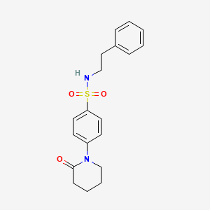 4-(2-oxo-1-piperidinyl)-N-(2-phenylethyl)benzenesulfonamide