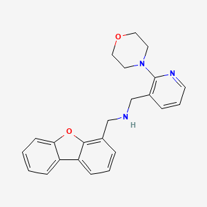 molecular formula C23H23N3O2 B5104619 (dibenzo[b,d]furan-4-ylmethyl){[2-(4-morpholinyl)-3-pyridinyl]methyl}amine 
