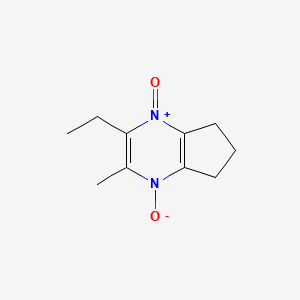 molecular formula C10H14N2O2 B5104655 2-ethyl-3-methyl-6,7-dihydro-5H-cyclopenta[b]pyrazine 1,4-dioxide 