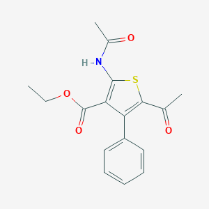 Ethyl 5-acetyl-2-(acetylamino)-4-phenylthiophene-3-carboxylate