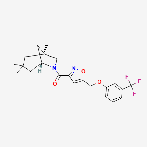 (1S*,5R*)-1,3,3-trimethyl-6-[(5-{[3-(trifluoromethyl)phenoxy]methyl}-3-isoxazolyl)carbonyl]-6-azabicyclo[3.2.1]octane