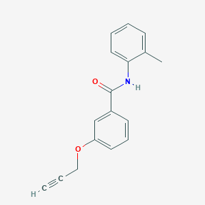 molecular formula C17H15NO2 B5104714 N-(2-methylphenyl)-3-(2-propyn-1-yloxy)benzamide 