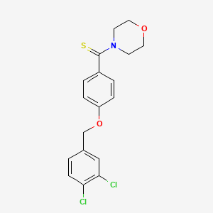 4-({4-[(3,4-dichlorobenzyl)oxy]phenyl}carbonothioyl)morpholine