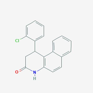 molecular formula C19H14ClNO B5104747 1-(2-chlorophenyl)-1,4-dihydrobenzo[f]quinolin-3(2H)-one 