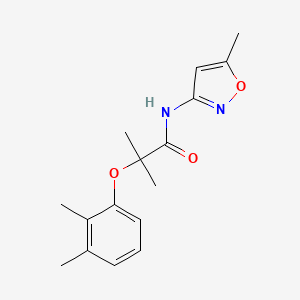 molecular formula C16H20N2O3 B5104763 2-(2,3-dimethylphenoxy)-2-methyl-N-(5-methyl-3-isoxazolyl)propanamide CAS No. 959240-03-0