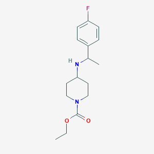 molecular formula C16H23FN2O2 B5104781 ethyl 4-{[1-(4-fluorophenyl)ethyl]amino}-1-piperidinecarboxylate 