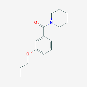 molecular formula C15H21NO2 B5104789 1-(3-propoxybenzoyl)piperidine 