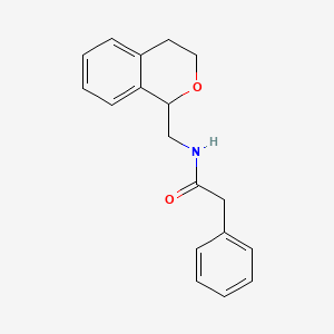 N-(3,4-dihydro-1H-isochromen-1-ylmethyl)-2-phenylacetamide