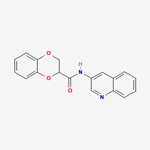 N-3-quinolinyl-2,3-dihydro-1,4-benzodioxine-2-carboxamide