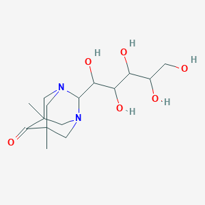 molecular formula C15H26N2O6 B5104850 1-C-(5,7-dimethyl-6-oxo-1,3-diazatricyclo[3.3.1.1~3,7~]dec-2-yl)pentitol 