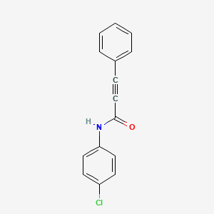 molecular formula C15H10ClNO B5104851 N-(4-chlorophenyl)-3-phenyl-2-propynamide 