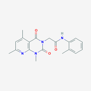 molecular formula C19H20N4O3 B5104897 N-(2-methylphenyl)-2-(1,5,7-trimethyl-2,4-dioxo-1,4-dihydropyrido[2,3-d]pyrimidin-3(2H)-yl)acetamide 