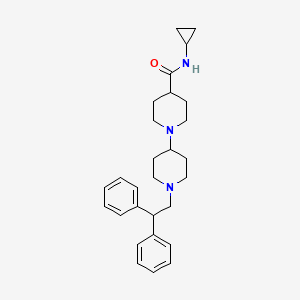 molecular formula C28H37N3O B5104902 N-cyclopropyl-1'-(2,2-diphenylethyl)-1,4'-bipiperidine-4-carboxamide 
