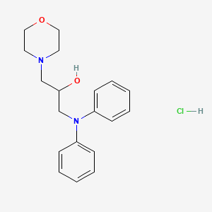 molecular formula C19H25ClN2O2 B5104924 1-(diphenylamino)-3-(4-morpholinyl)-2-propanol hydrochloride 