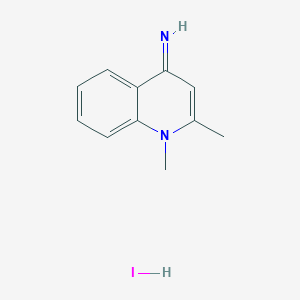 molecular formula C11H13IN2 B5104955 1,2-dimethyl-4(1H)-quinolinimine hydroiodide 