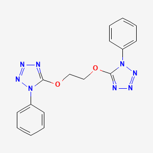 molecular formula C16H14N8O2 B5104973 5,5'-[1,2-ethanediylbis(oxy)]bis(1-phenyl-1H-tetrazole) 
