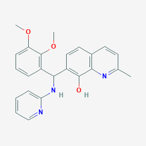 molecular formula C24H23N3O3 B5104982 7-[(2,3-dimethoxyphenyl)(2-pyridinylamino)methyl]-2-methyl-8-quinolinol 