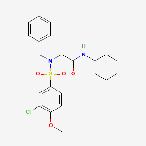 N~2~-benzyl-N~2~-[(3-chloro-4-methoxyphenyl)sulfonyl]-N~1~-cyclohexylglycinamide