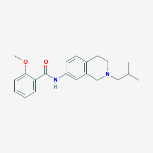 molecular formula C21H26N2O2 B5105026 N-(2-isobutyl-1,2,3,4-tetrahydro-7-isoquinolinyl)-2-methoxybenzamide 