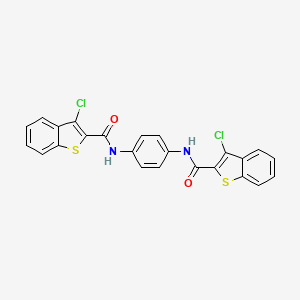 N,N'-1,4-phenylenebis(3-chloro-1-benzothiophene-2-carboxamide)