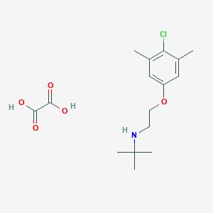 N-[2-(4-chloro-3,5-dimethylphenoxy)ethyl]-2-methyl-2-propanamine oxalate