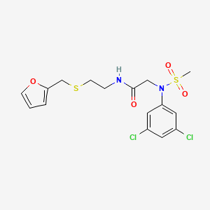 N~2~-(3,5-dichlorophenyl)-N~1~-{2-[(2-furylmethyl)thio]ethyl}-N~2~-(methylsulfonyl)glycinamide