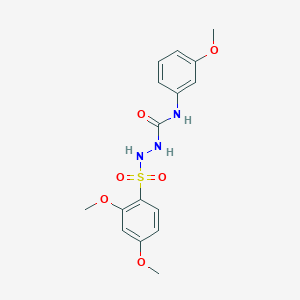 2-[(2,4-dimethoxyphenyl)sulfonyl]-N-(3-methoxyphenyl)hydrazinecarboxamide