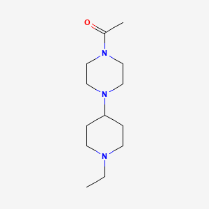 molecular formula C13H25N3O B5105140 1-acetyl-4-(1-ethyl-4-piperidinyl)piperazine 